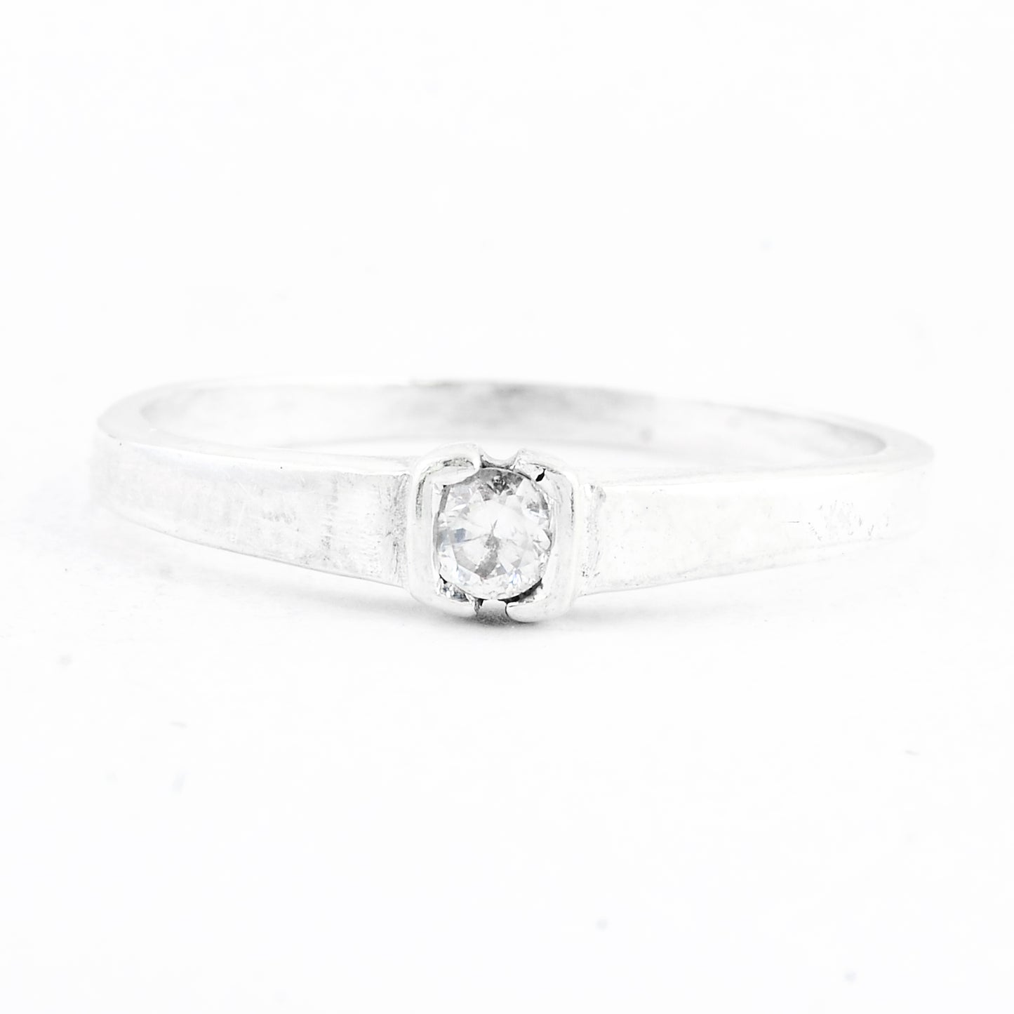 0.15 Ct Cubic Zirconia 925 Sterling Silver Ring