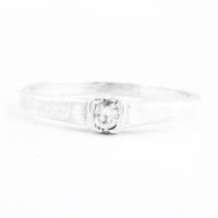 0.15 Ct Cubic Zirconia 925 Sterling Silver Ring
