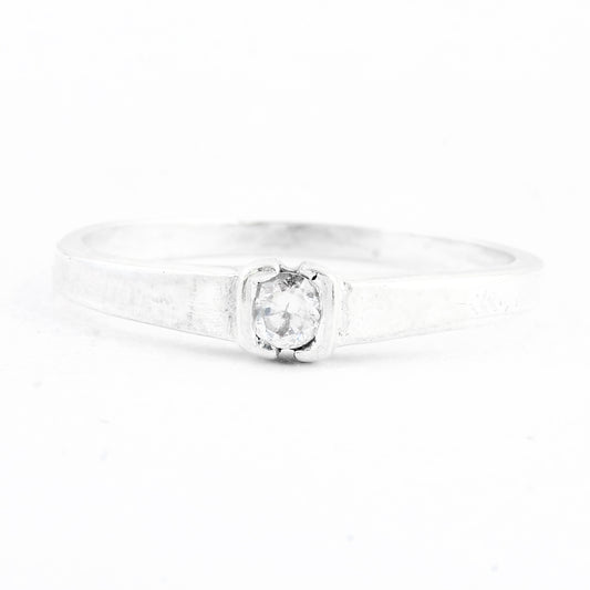 0.15 Ct Cubic Zirconia 925 Sterling Silver Ring