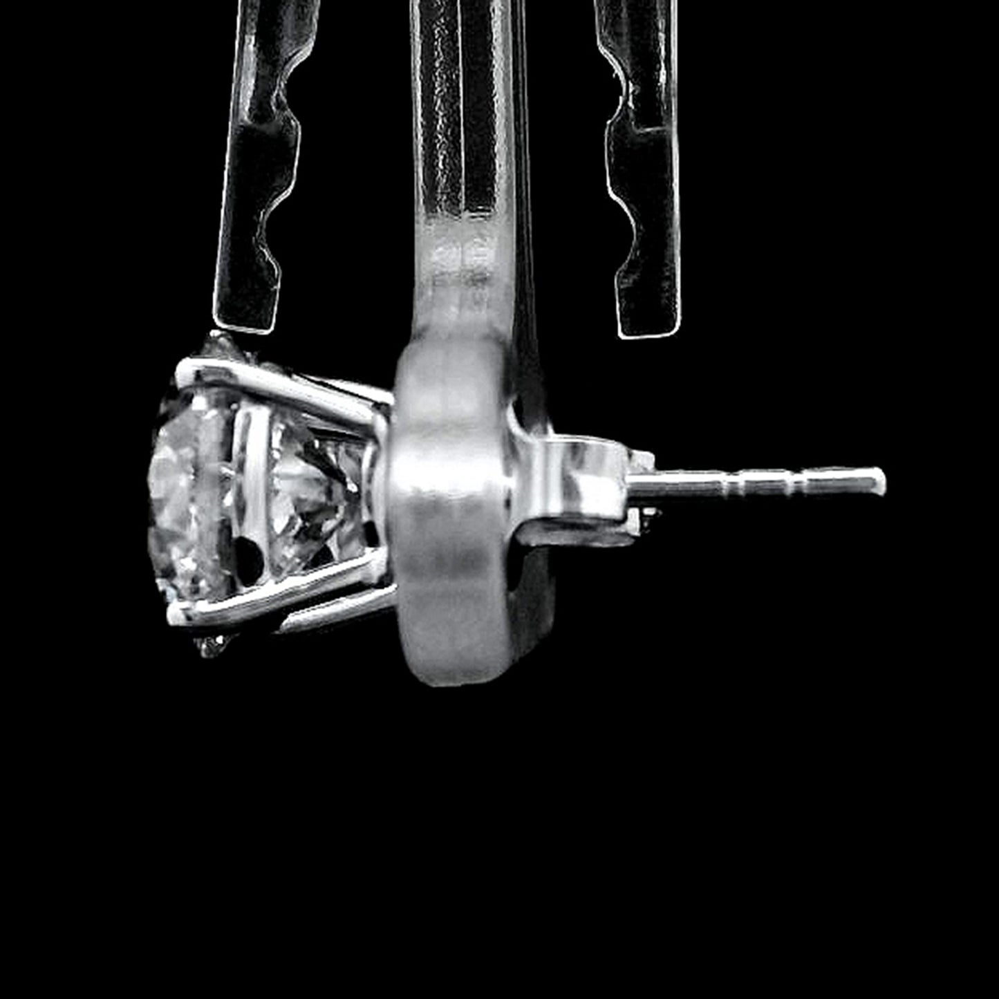 3.12 Carats Lab Grown Diamond 14K Gold Earrings