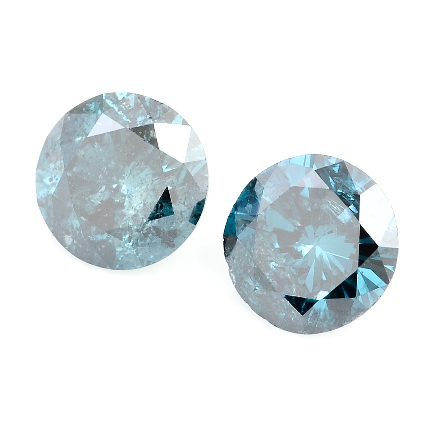 0.62 Blue Diamond Round Loose Gemstone
