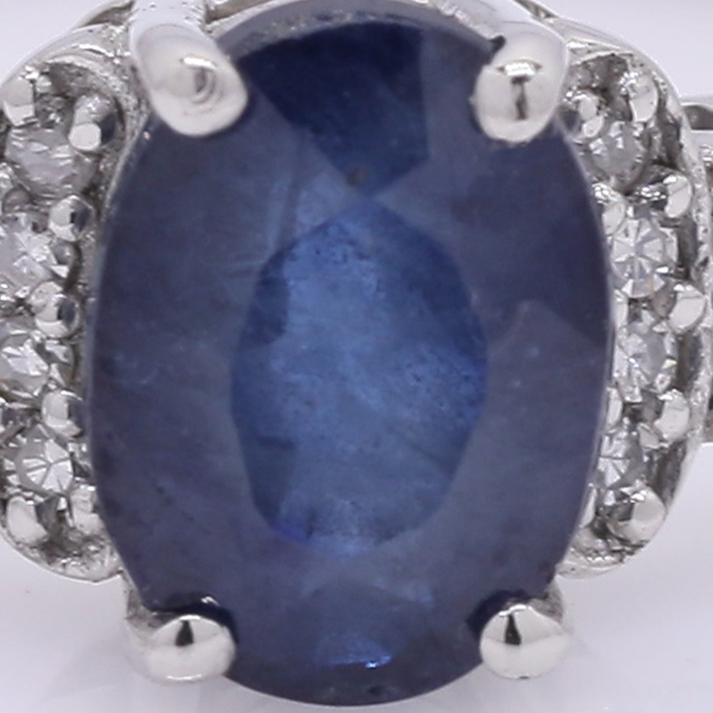 1.42 Ct Oval Mixed Cut Natural Sapphire 950 Platinum Ring