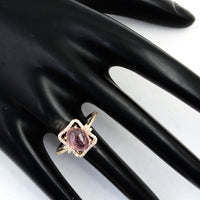 2.38 Ct Oval Cabochon Natural Tourmaline 14K Gold Ring
