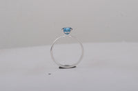 1.10 Carats Blue Lab Grown Diamond 14K Gold Ring
