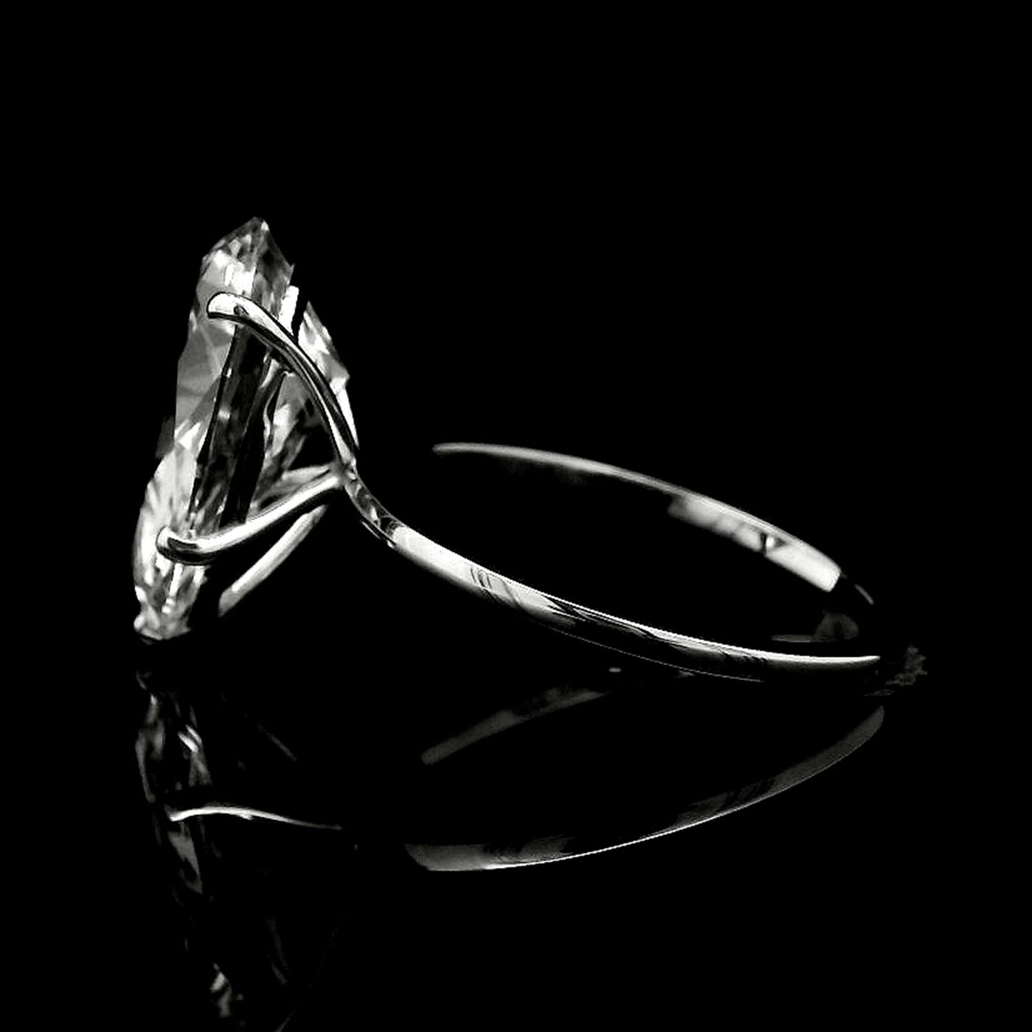4.36 Carats Lab Grown Diamond 14K Gold Ring