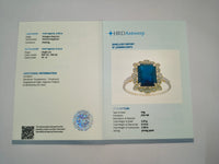 2.53 Ct Octagon Natural Sapphire 14K Gold Ring
