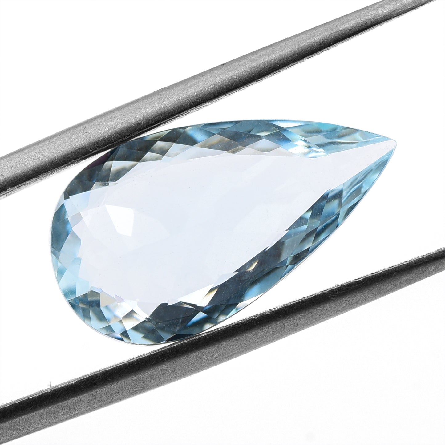 4.51 Natural Beryl Aquamarine Pear Mixed Cut Gemstone