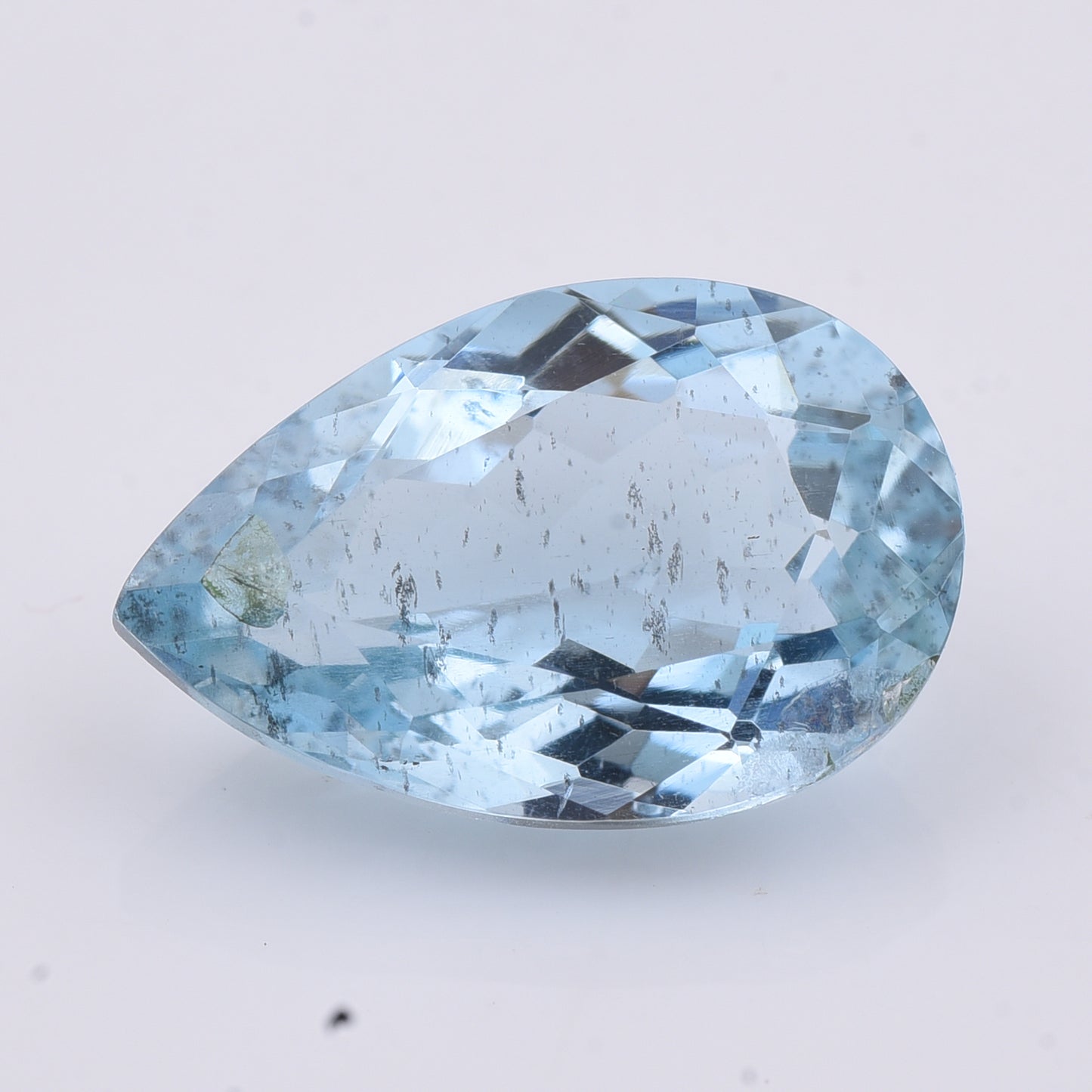 4.1 Natural Beryl Aquamarine Pear Mixed Cut Gemstone