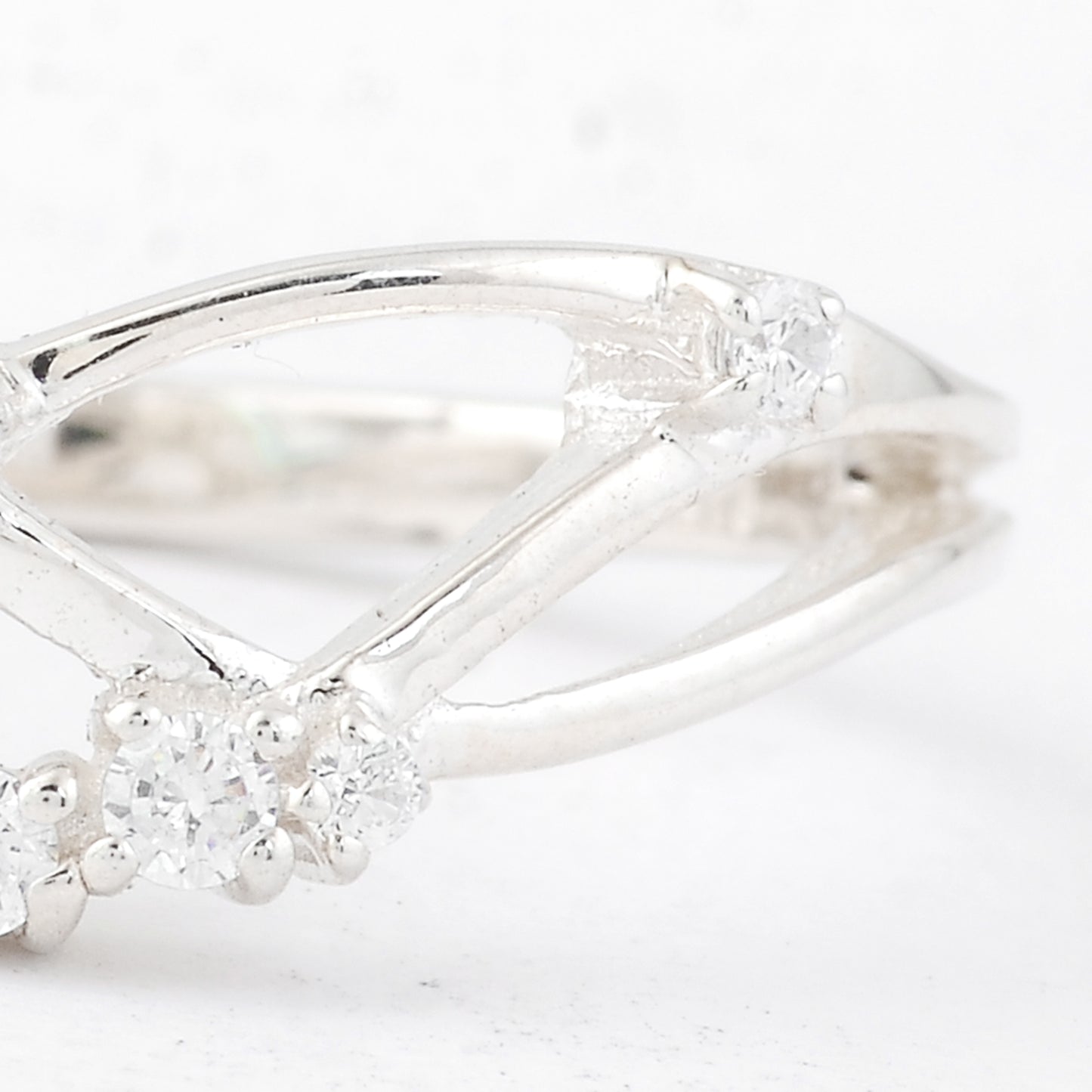 0.31 Ct Round Cubic Zirconia 925 Sterling Silver Ring