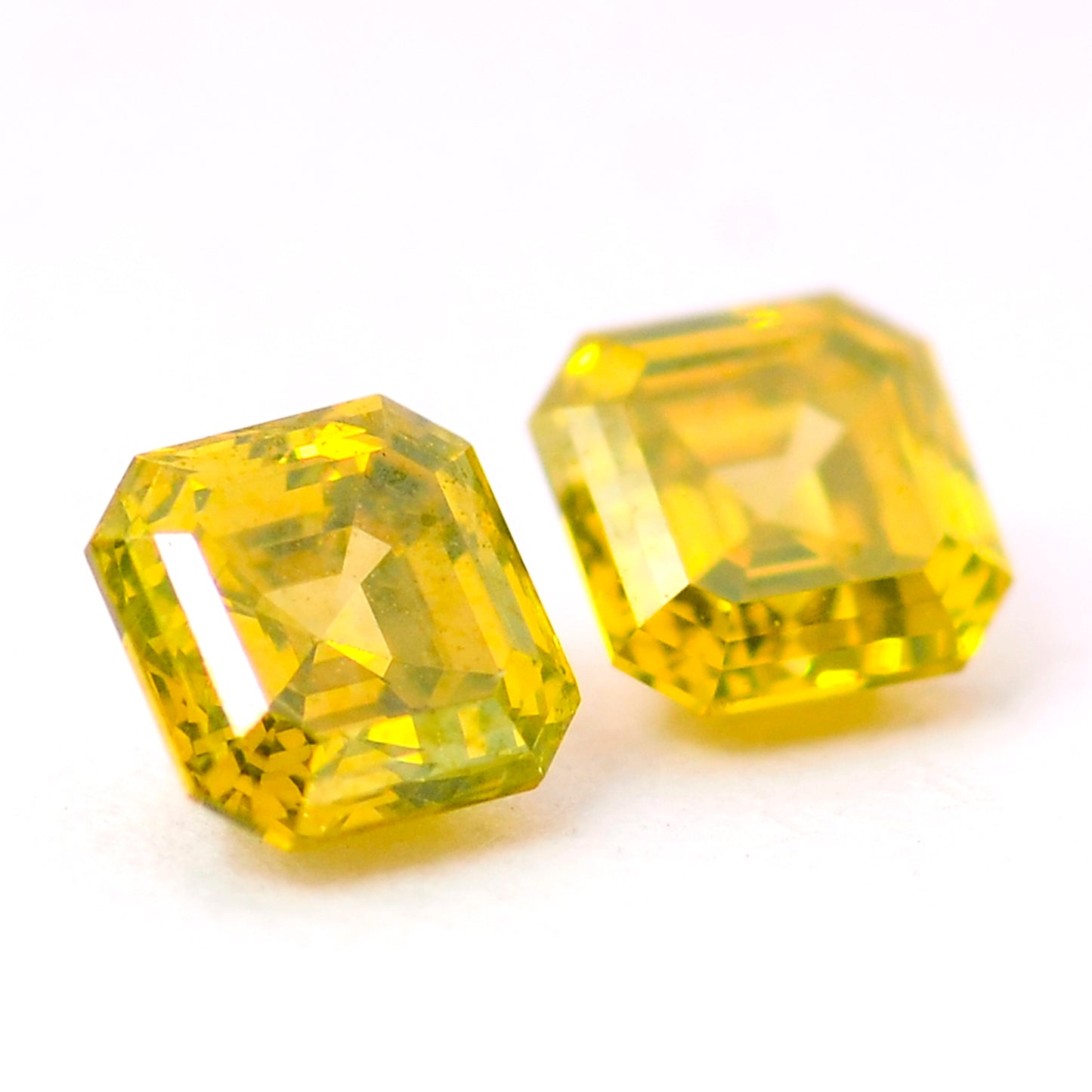 0.44 Yellow Diamond Octagon Loose Diamond