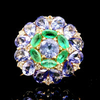 2.75 Ct Round Tanzanite 14K Gold Ring