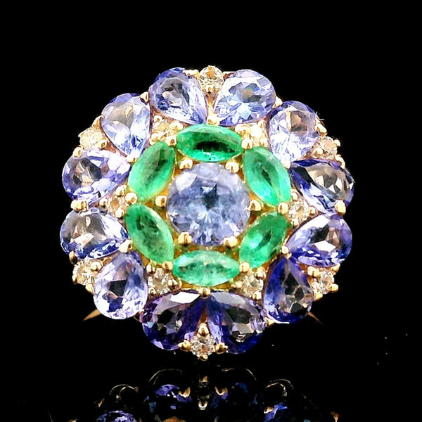 2.75 Ct Round Tanzanite 14K Gold Ring