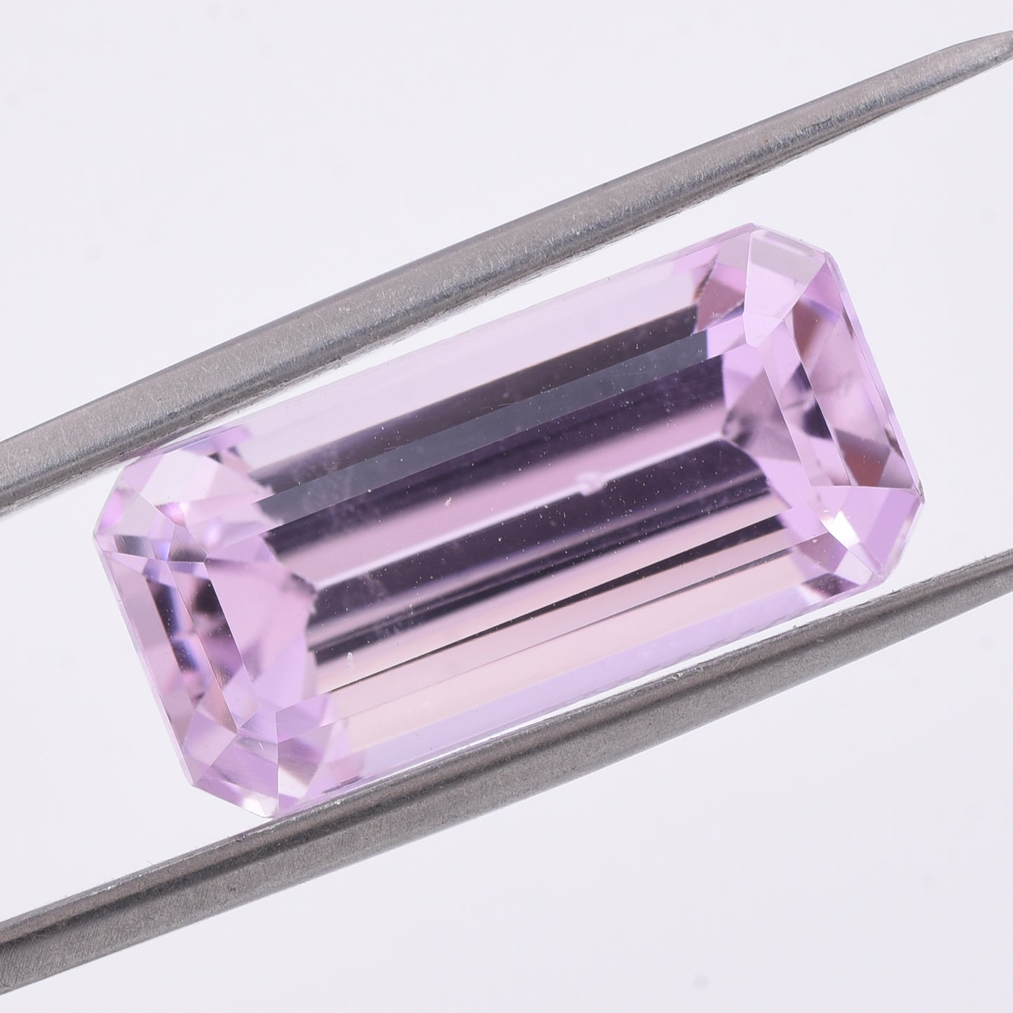 16.63 Natural Spodumene Kunzite Emerald Cut Gemstone