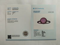 2.59 Ct Round Mixed Cut Natural Tourmaline 950 Platinum Ring