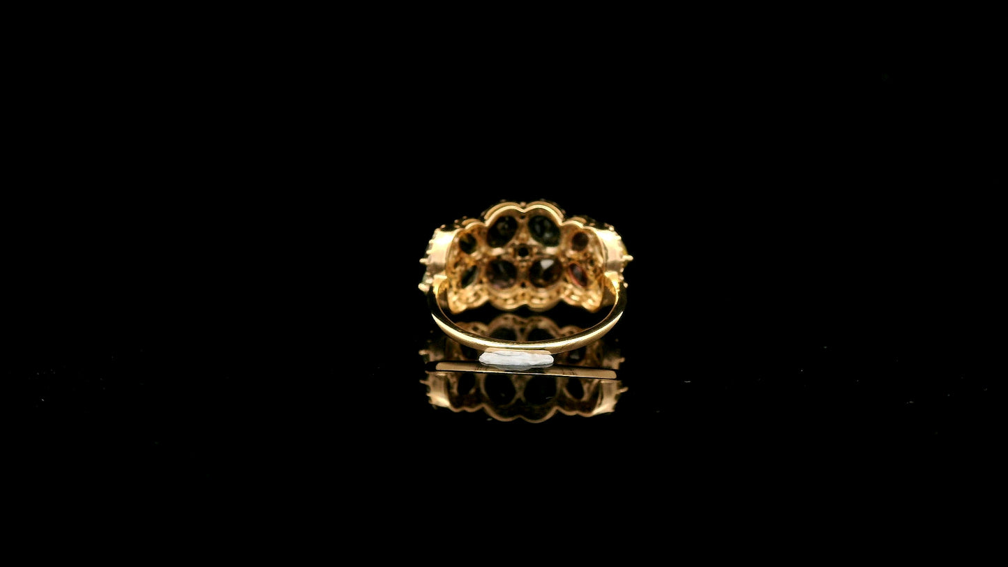 3.18 Ct Oval Tourmaline 14K Gold Ring