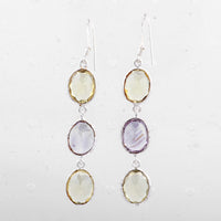 10.40 Ct Amethyst 925 Sterling Silver Earrings