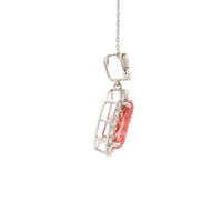 3.66 Carats Pink Lab Grown Diamond 14K Gold Pendant