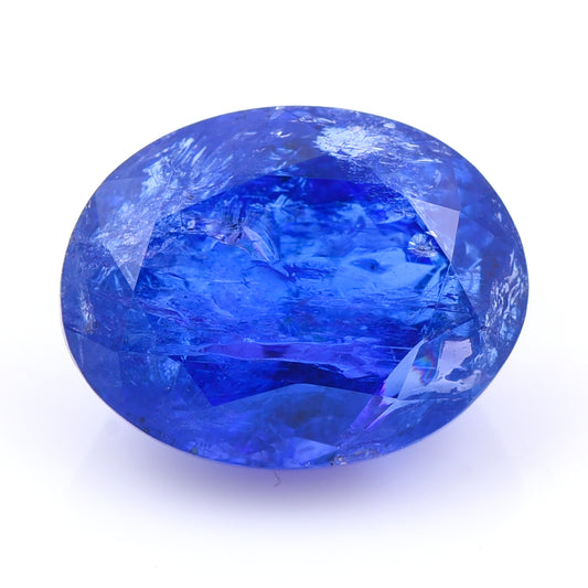 5.74 Natural Zoisite Tanzanite Oval Mixed Cut Gemstone