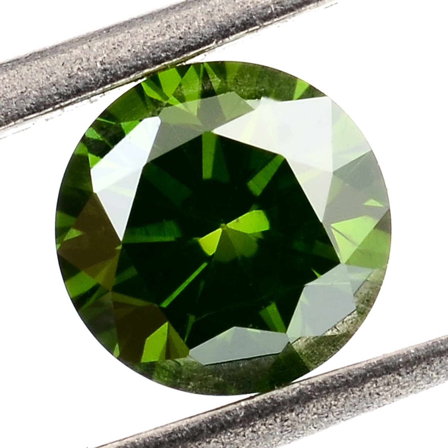 0.44 Green Diamond Round Loose Gemstone
