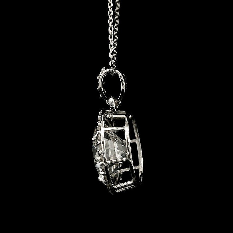 3.51 Carats Lab Grown Diamond 14K Gold Pendant