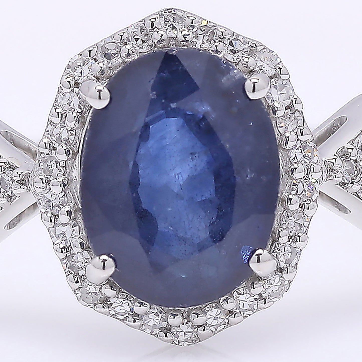 1.78 Ct Oval Mixed Cut Natural Sapphire 950 Platinum Ring
