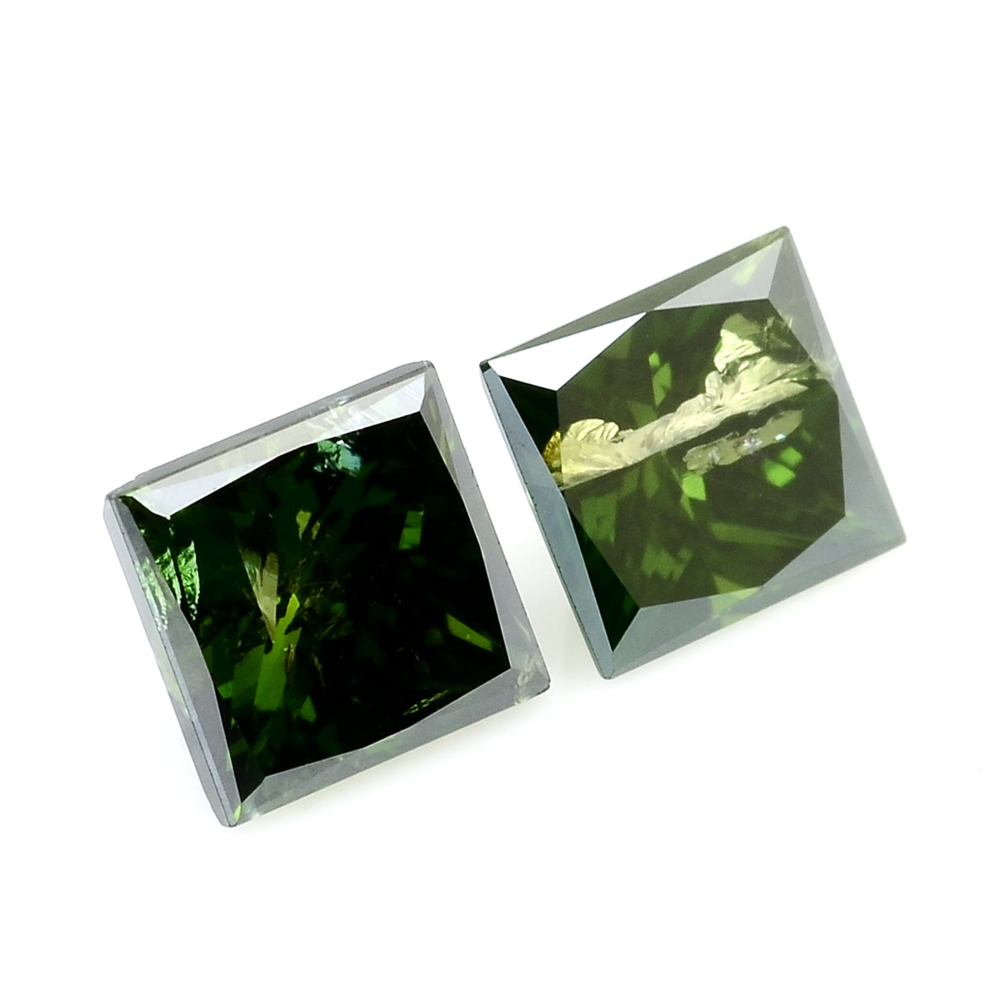 0.55 Green Diamond Sqaure Loose Gemstone