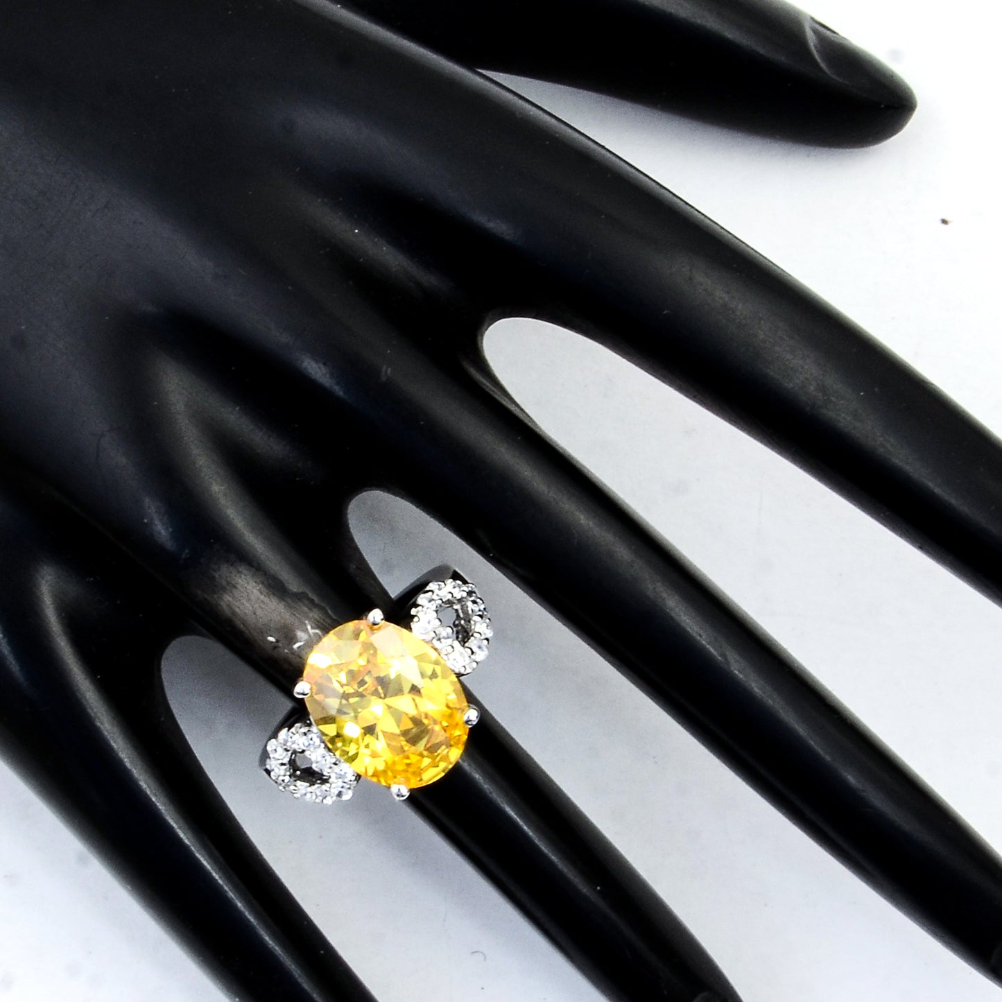 10.16 Ct Cubic Zirconia 925 Sterling Silver Ring