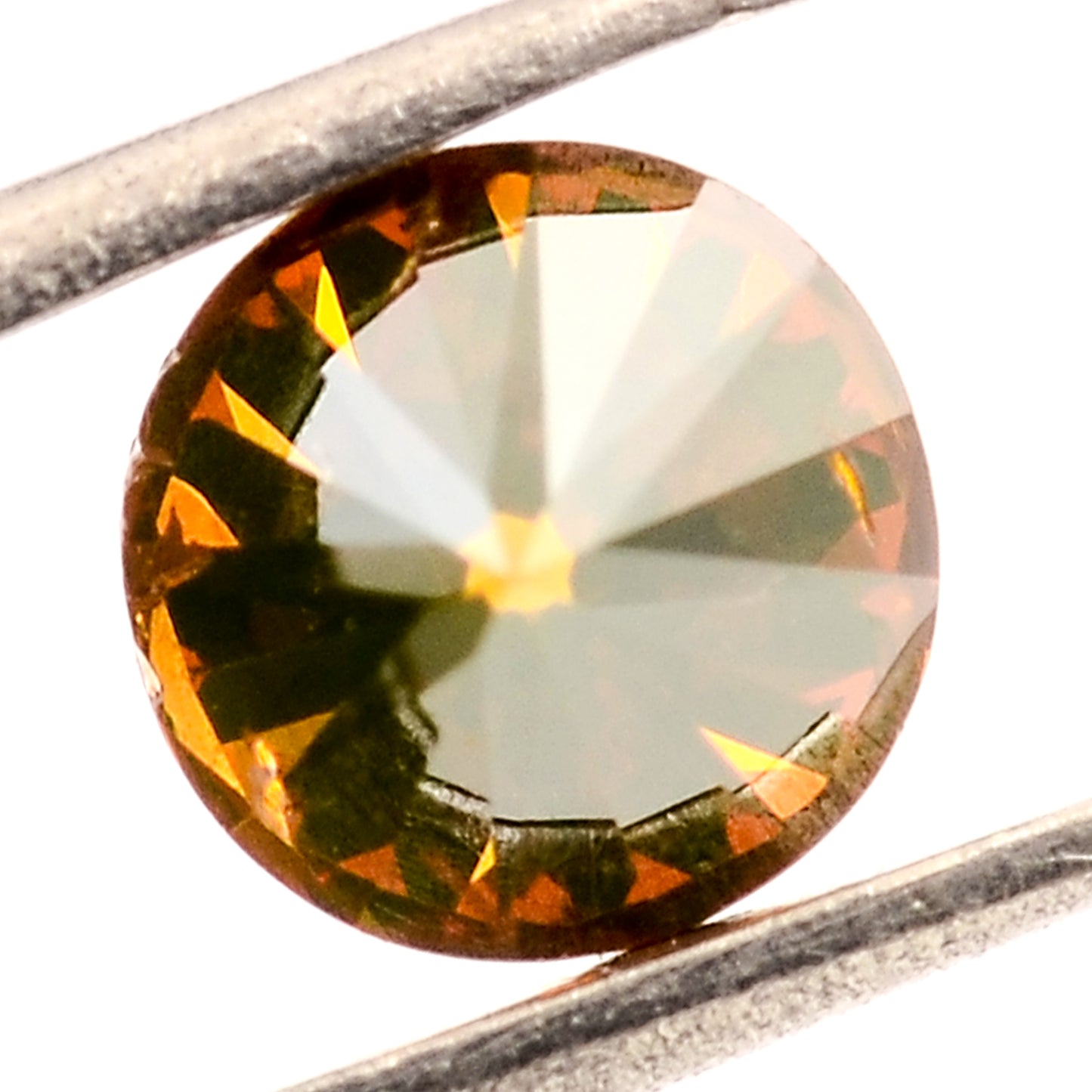 0.69 Red Diamond Round Loose Gemstone