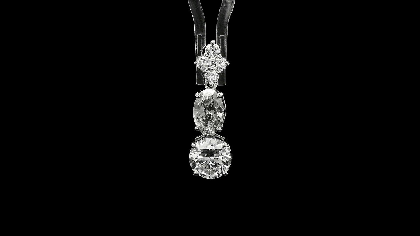 2.99 Carats Lab Grown Diamond 14K Gold Pendant