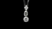 2.99 Carats Lab Grown Diamond 14K Gold Pendant