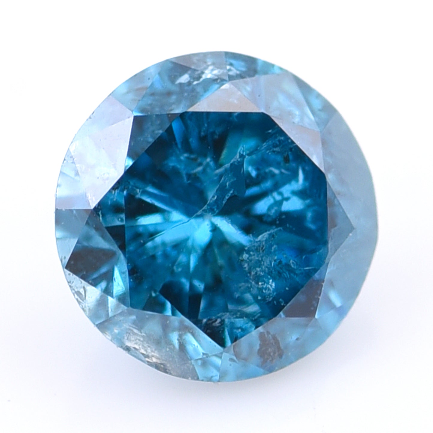 0.26 Blue Diamond Round Loose Diamond