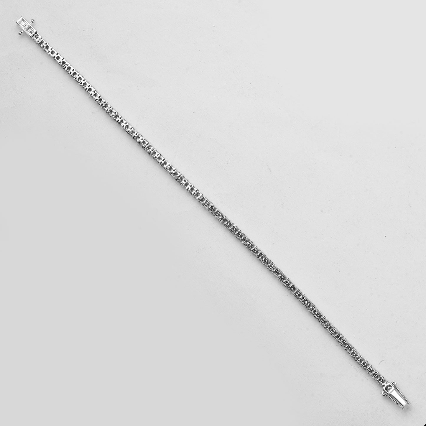 3.87 Ct Round Lab Grown Diamond 14K Gold Bracelet