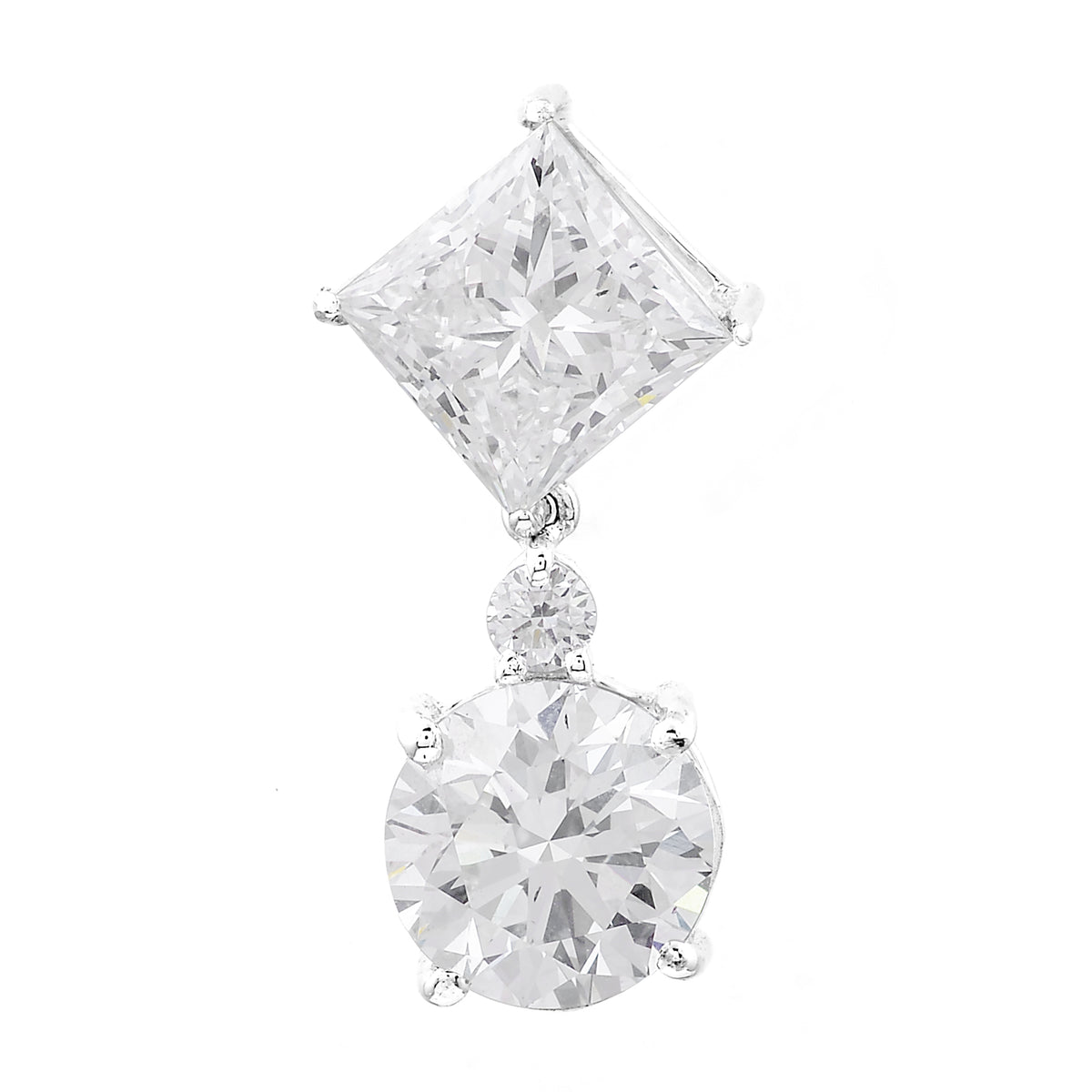 3.54 Carats Lab Grown Diamond 14K Gold Pendant