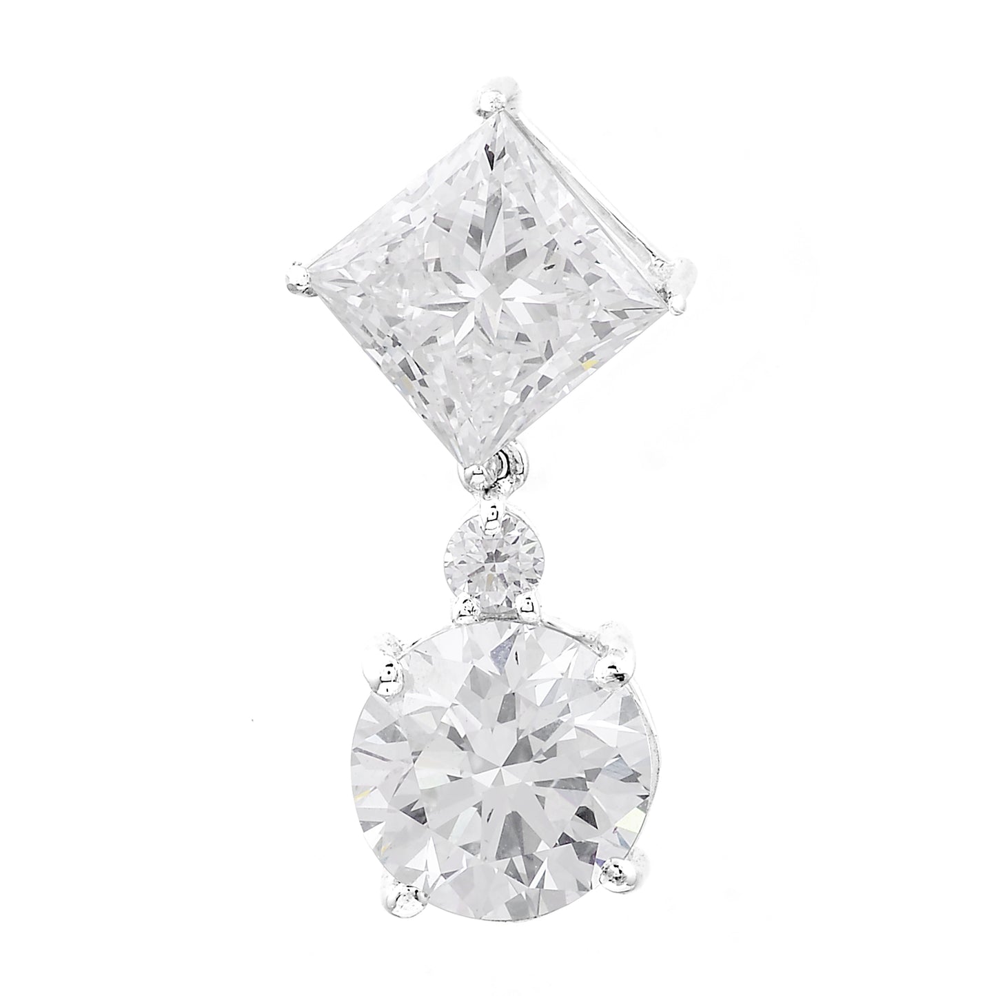 3.54 Carats Lab Grown Diamond 14K Gold Pendant