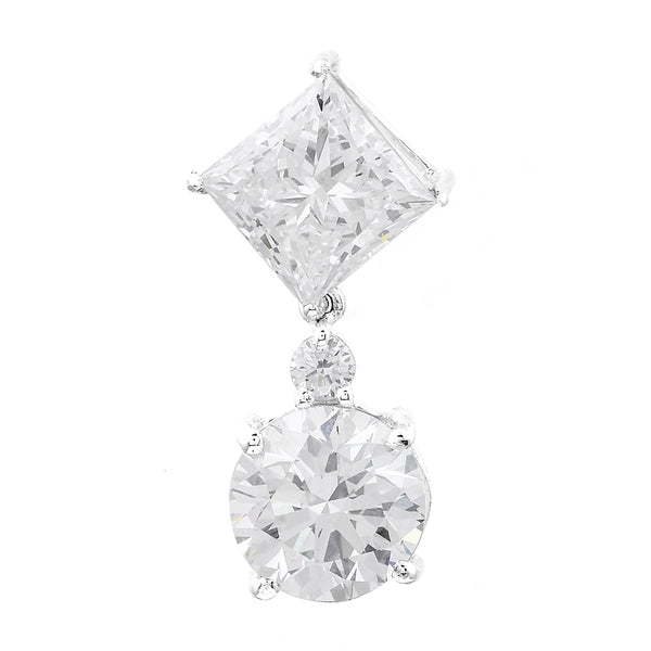 3.54 Carats Lab Grown Diamond 14K Gold Pendant