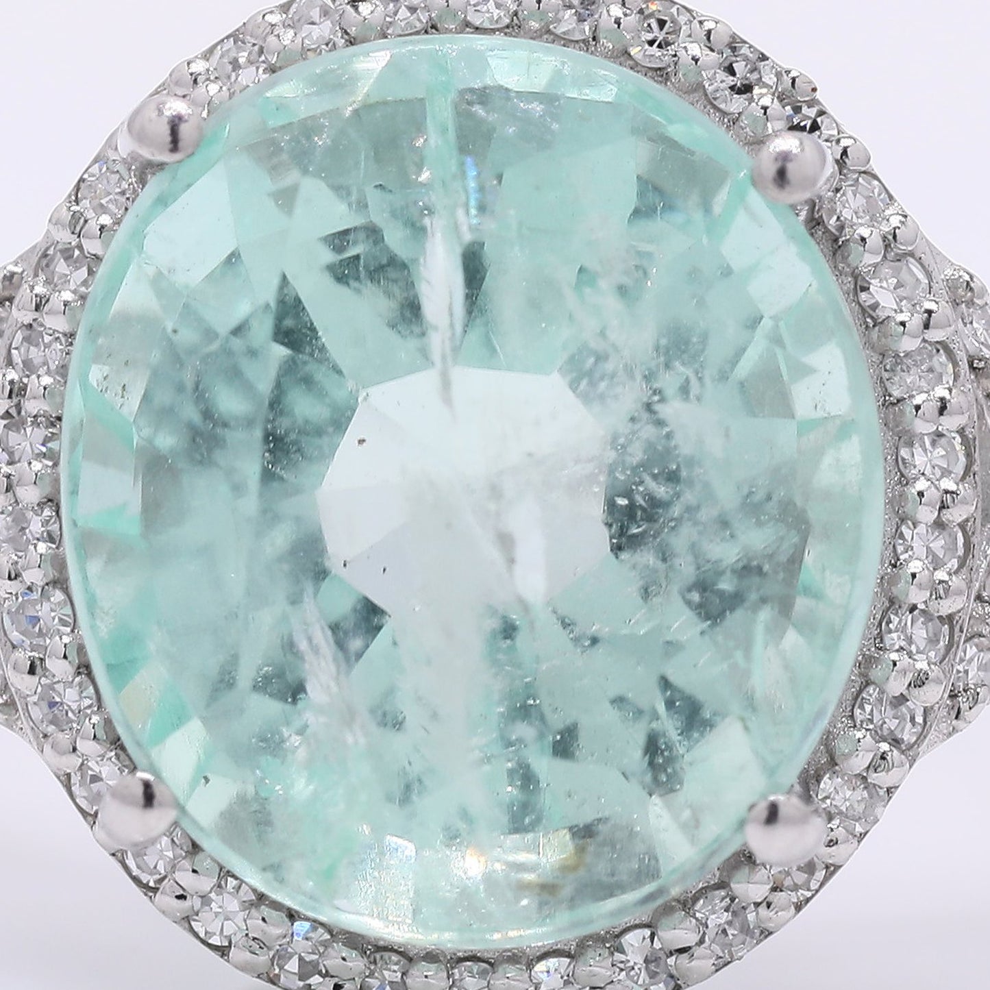 5.09 Ct Oval Mixed Cut Natural Emerald 950 Platinum Ring