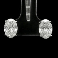 3.14 Carats Lab Grown Diamond 14K Gold Earrings