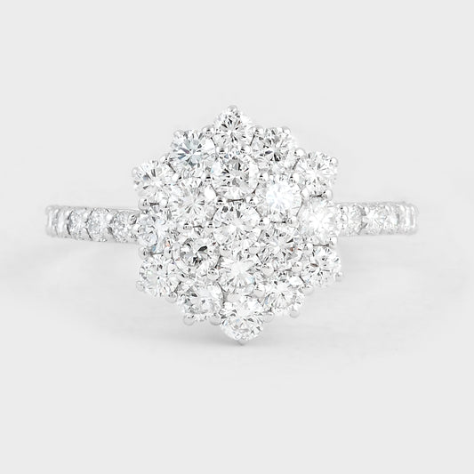 1.44 Carats Lab Grown Diamond 14K Gold Ring