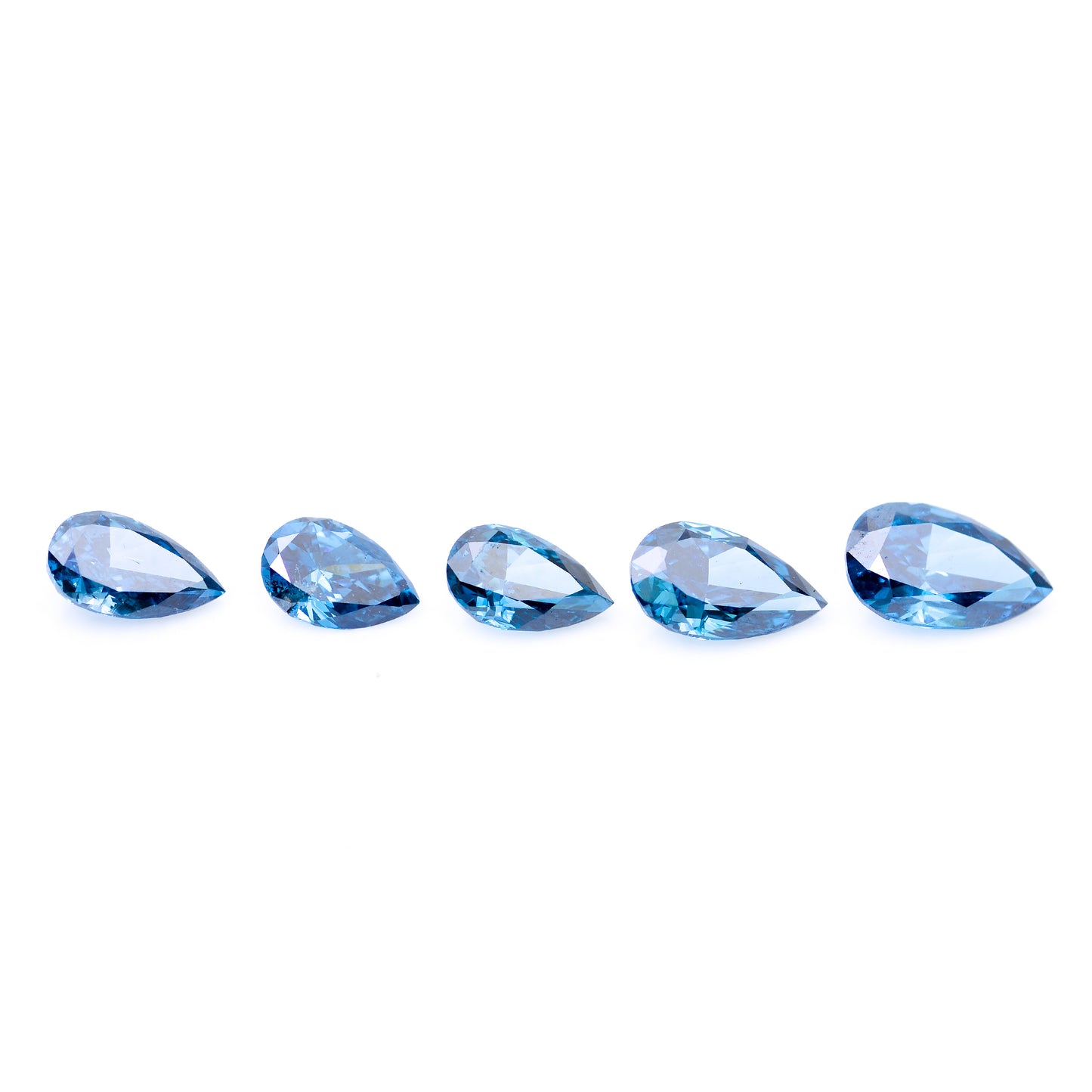 1.44 Blue Diamond Pear Loose Diamond