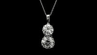 4.89 Ct Round Lab Grown Diamond 14K Gold Pendant