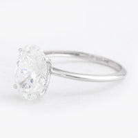 3.05 Carats Lab Grown Diamond 14K Gold Ring