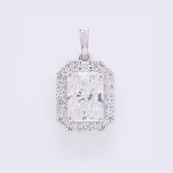 2.34 Carats Lab Grown Diamond 14K Gold Pendant