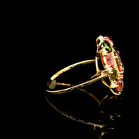 2.54 Ct Oval Tourmaline 14K Gold Ring