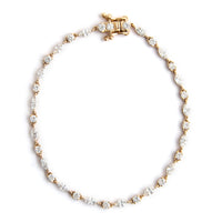 2.82 Carats Lab Grown Diamond 14K Gold Bracelet