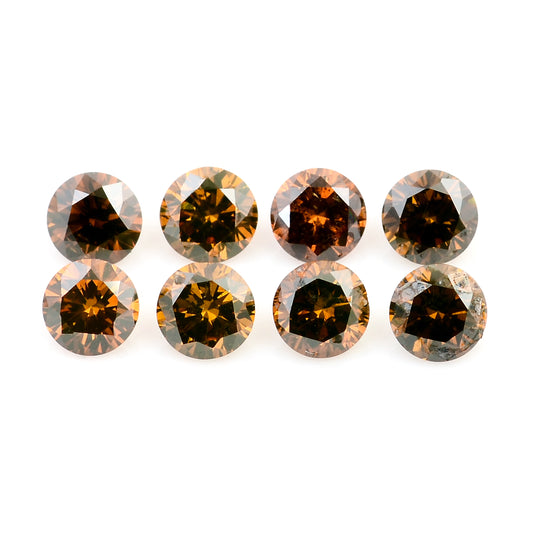 0.66 Red Diamond Round Loose Gemstone