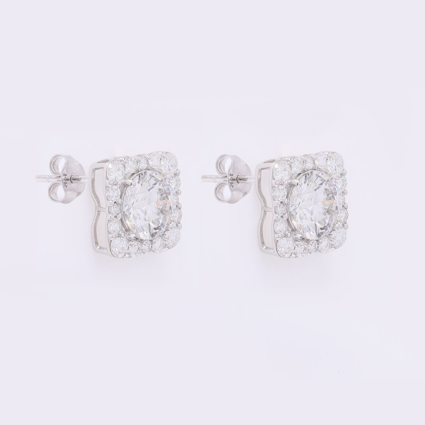 4.16 Carats Lab Grown Diamond 14K Gold Earrings