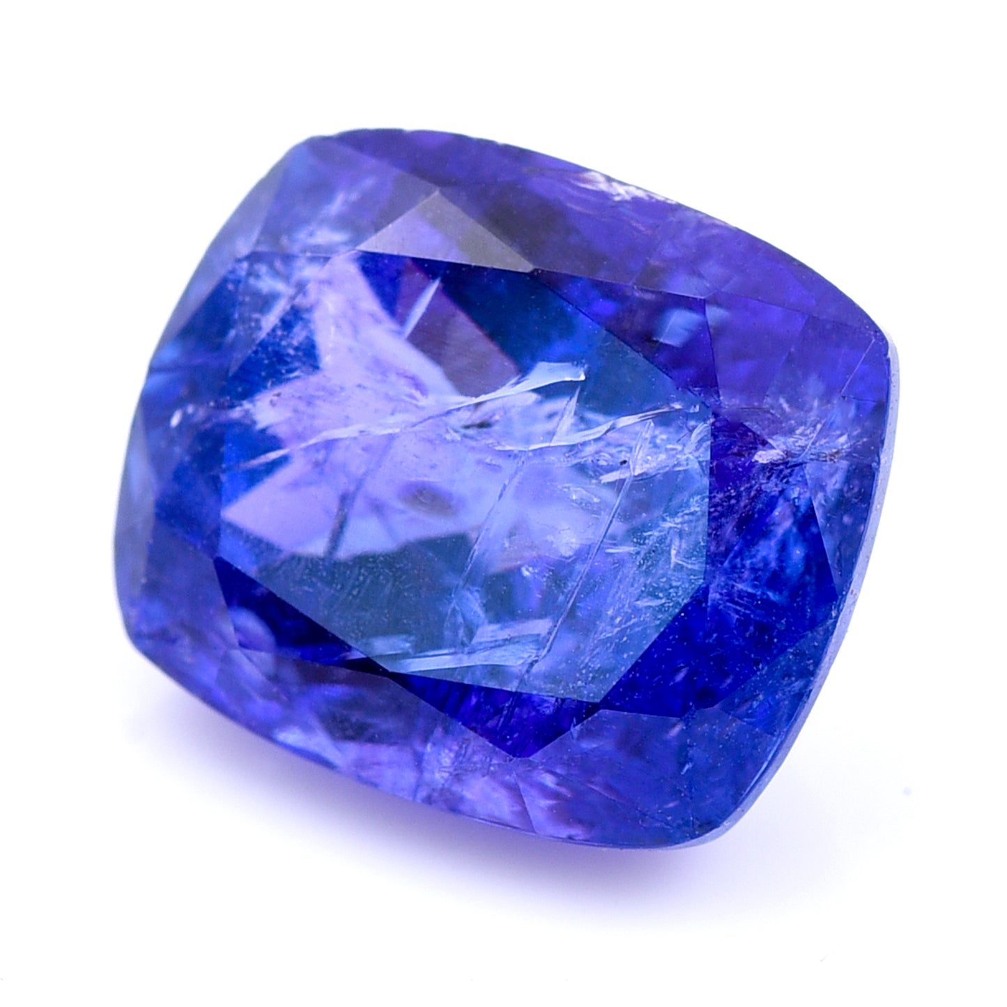 7.27 Natural Zoisite Tanzanite Rectangular Cushion Mixed Cut Gemstone