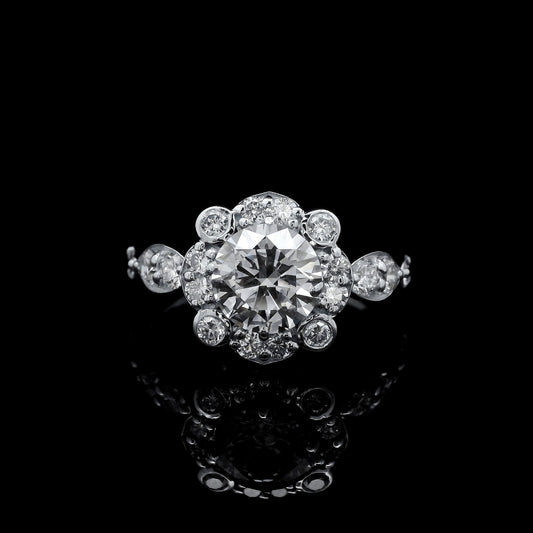 2.05 Carats Lab Grown Diamond 14K Gold Ring