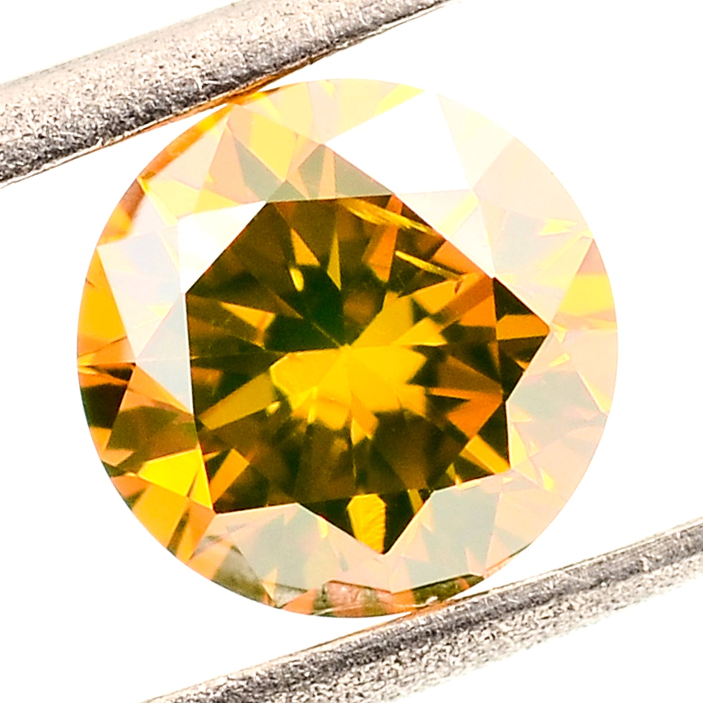 0.50 Red Diamond Round Loose Gemstone
