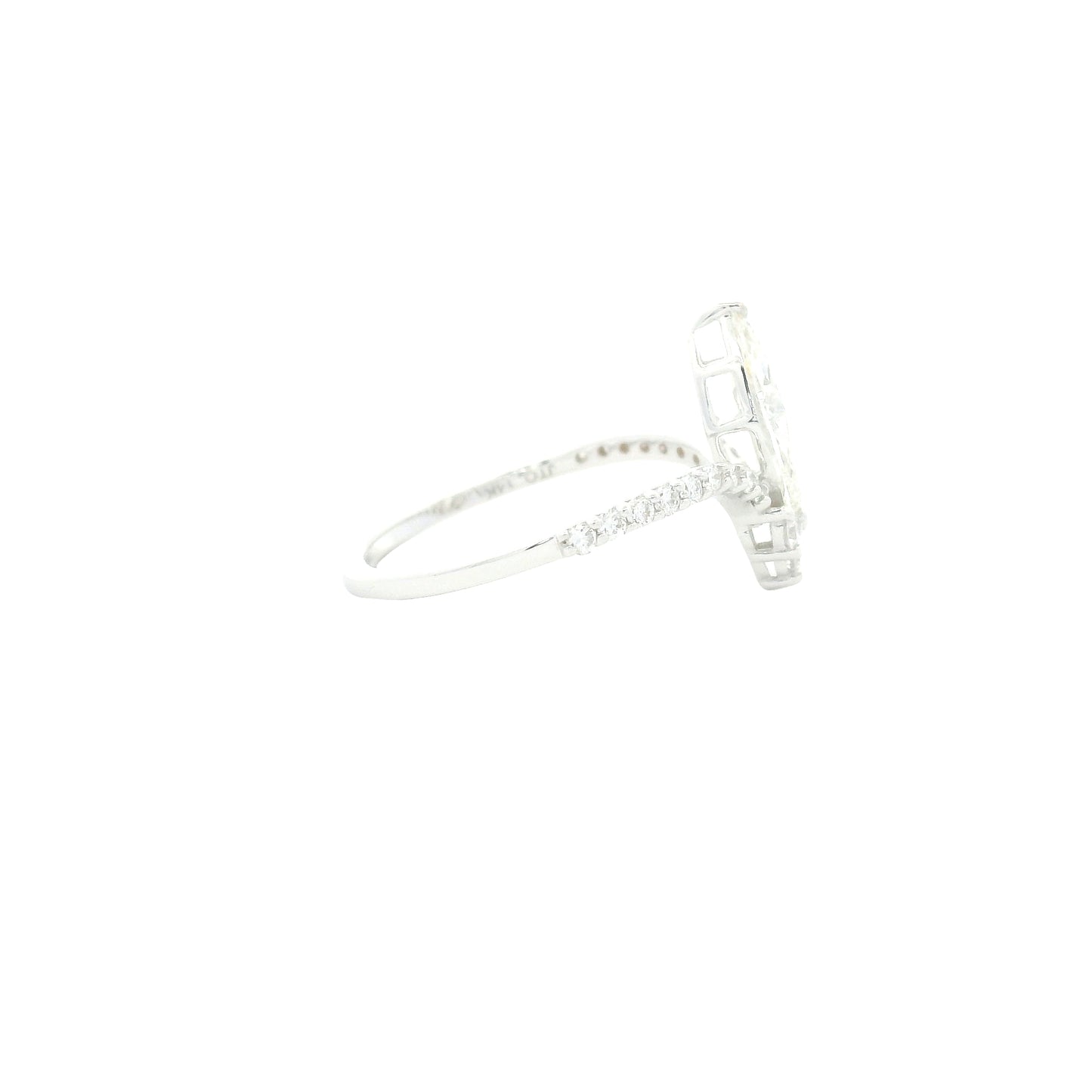 1.30 Carats Lab Grown Diamond 14K Gold Ring